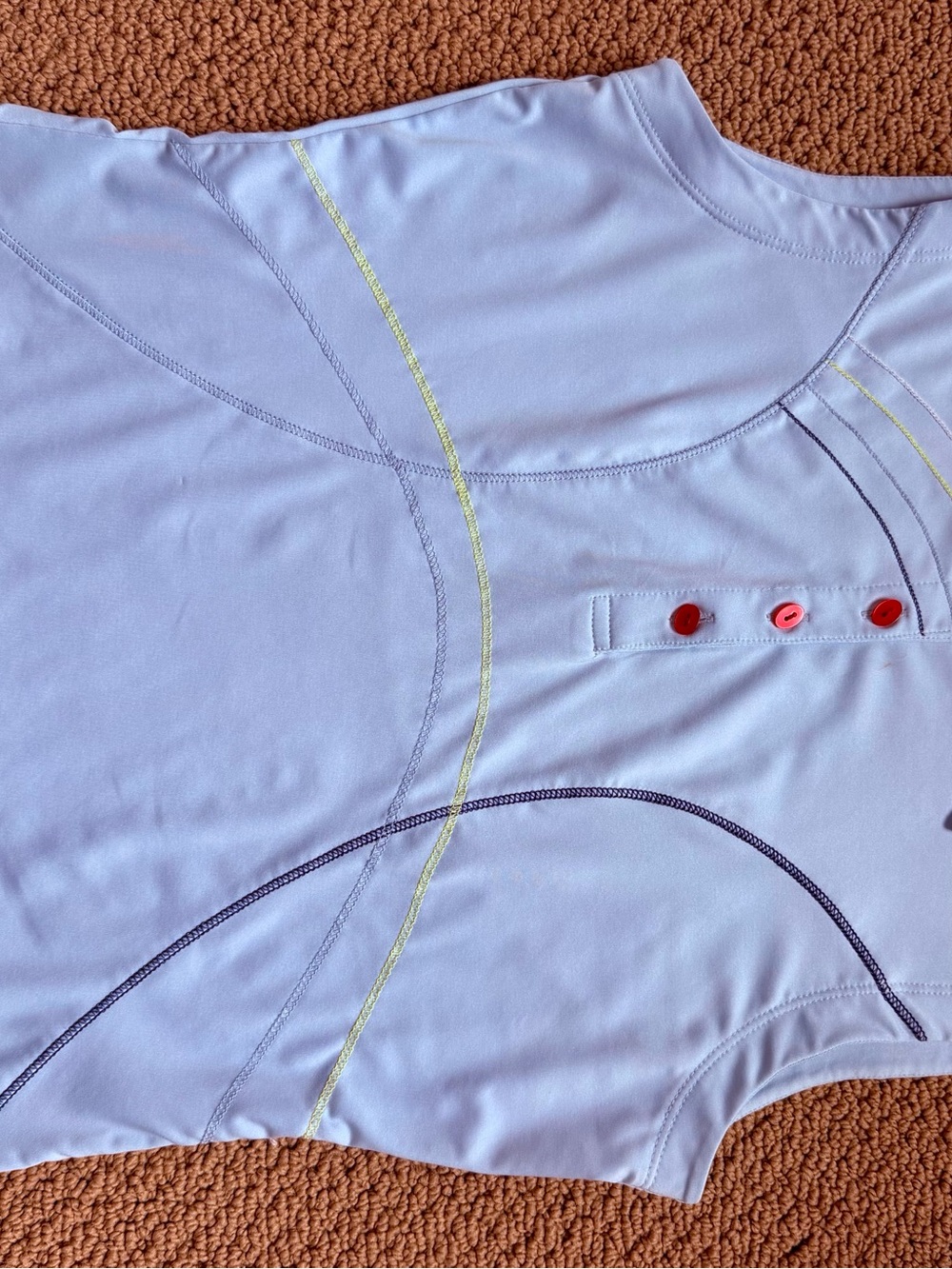 Bright and Breezy, Annika Golf Sleeveless Top with Contrast Accents!